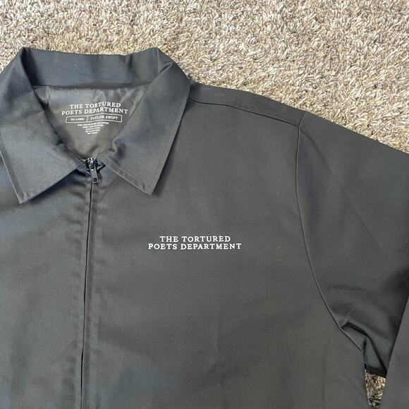 Taylor Swift Tortured Poets Department Black Jacket Patch Set Plus Size 2X TTPD - Picture 5 of 10